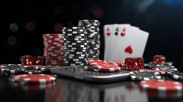 SOUL777 Mobile Casino — Play anytime, anywhere A player using their smartphone during a festive local event, representing SOUL777’s fully mobile-friendly casino.